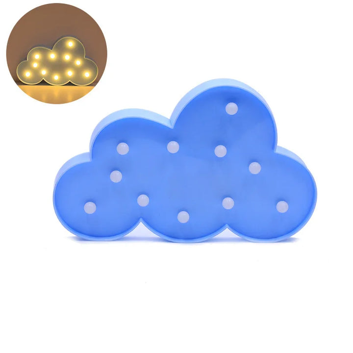 Nuvem led 3d dos desenhos animados luz da noite parede lâmpada do bebê brinquedos nordic decoração para casa das crianças ins adereços fotográficos presente de natal by Casa Perfeita