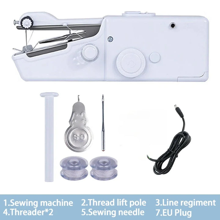 Mini Máquina de Costura Portátil Manual | Para Reparos Rápidos e DIY