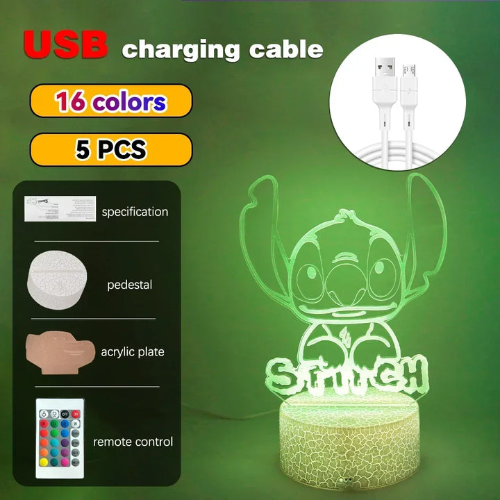 Led night light ilusão ponto lâmpadas de controle remoto toque inteligente decoração do quarto casa lâmpada natal dia dos namorados presentes aniversário by Casa Perfeita