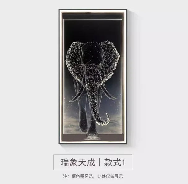 Pintura decorativa luxuosa do hall de entrada do elefante-lite, lâmpada de parede da sala de estar de estilo moderno, pintura de luz led de alta qualidade do corredor by Casa Perfeita