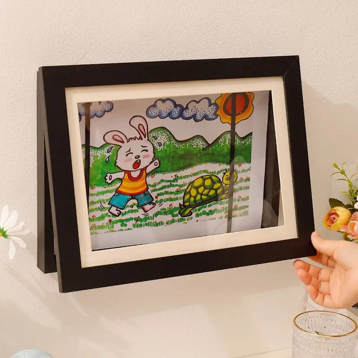 Moldura Magnética para Exibição de Fotos e Arte Infantil