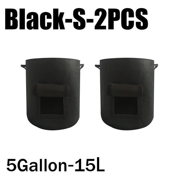 Planta de Feltro Crescer Sacos, Tecido não tecido, Garden Potato Pot, Estufa Vegetal Growing Bags, Hidratante, Ferramentas verticais, 3 estilos by Casa Perfeita