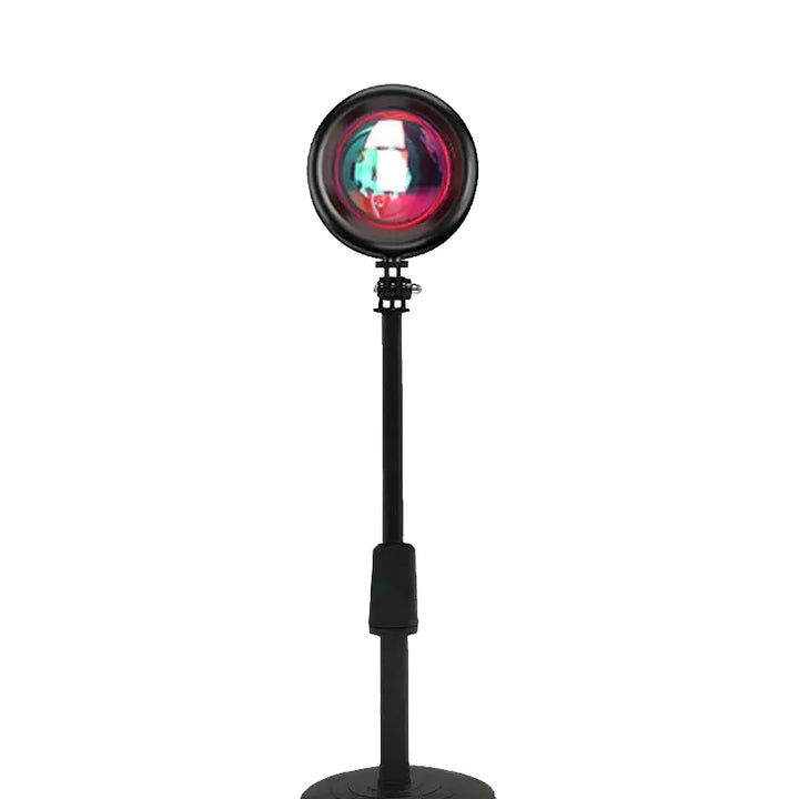 Pôr do sol lâmpada do projetor arco-íris atmosfera luz da noite pôr do sol luz para o quarto decoração fundo lâmpada de mesa parede by Casa Perfeita