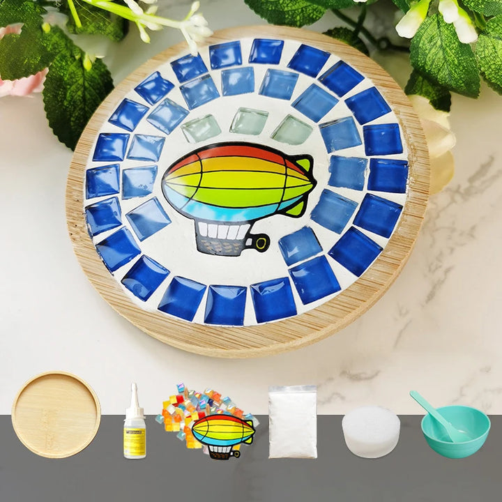 Tapete de Copos Mosaico Bambu Feito KittenBaby Infantil