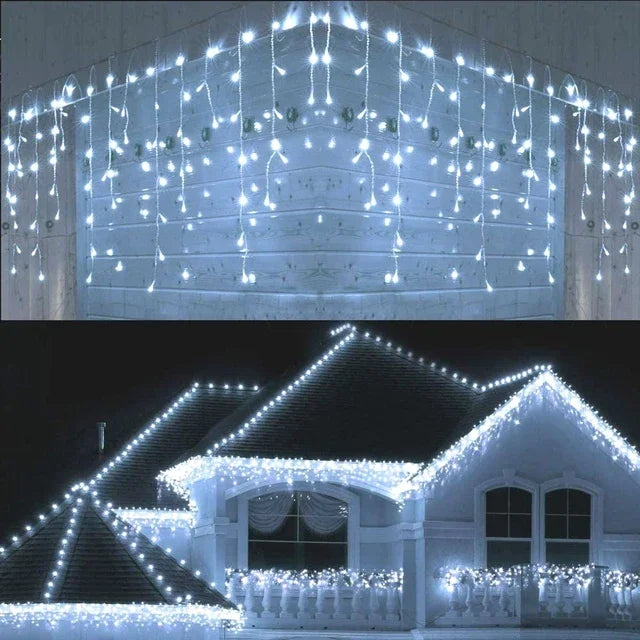 Guirlanda De Natal LED Exterior Para Jardim Ao Ar Livre