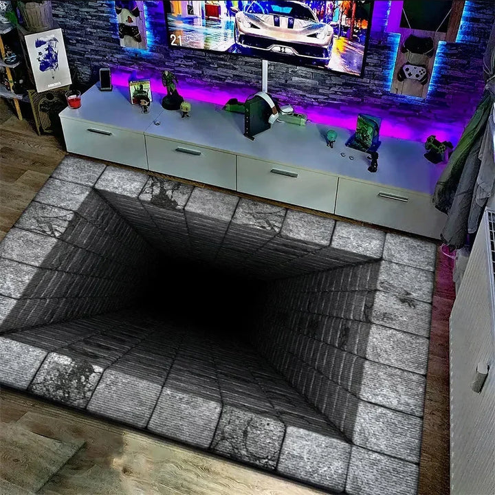 Capacho Ilusão Óptica 3D Antiderrapante Bem Vindo Porta