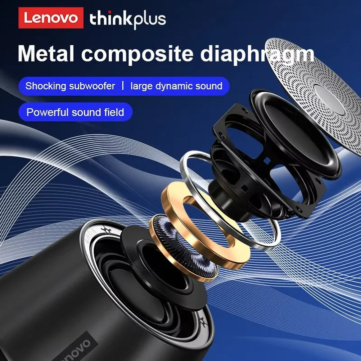 Original lenovo k3 pro bluetooth v5.0 alto-falante grande áudio com som de graves profundos ao ar livre soundbox música portátil acampamento alto-falante