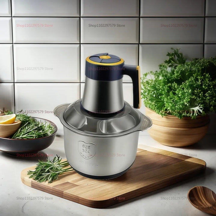 Moedor De Carne Elétrico 5L Inox LISM Versátil Para Casa