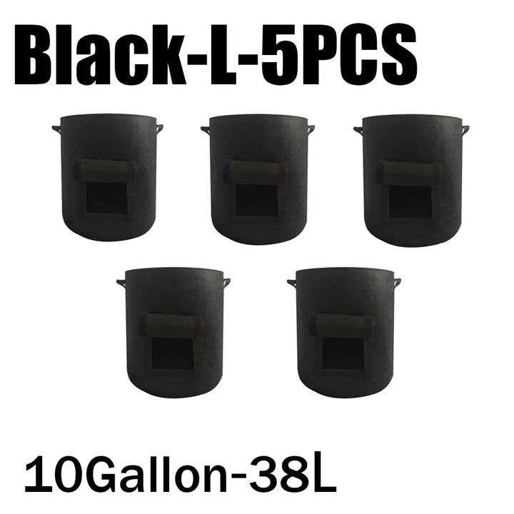 Planta de Feltro Crescer Sacos, Tecido não tecido, Garden Potato Pot, Estufa Vegetal Growing Bags, Hidratante, Ferramentas verticais, 3 estilos by Casa Perfeita