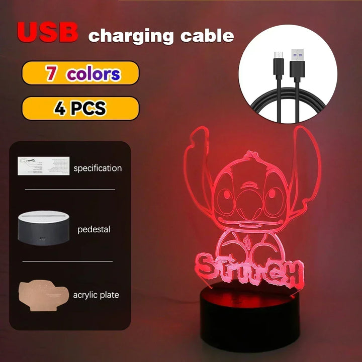 Led night light ilusão ponto lâmpadas de controle remoto toque inteligente decoração do quarto casa lâmpada natal dia dos namorados presentes aniversário by Casa Perfeita