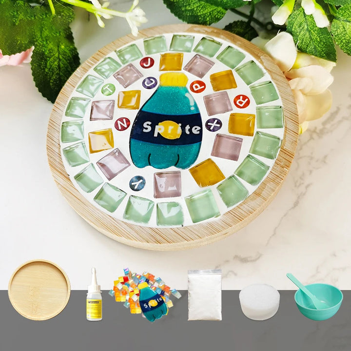 Tapete de Copos Mosaico Bambu Feito KittenBaby Infantil