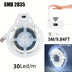 Luzes de tira led de varredura manual 1m 2m 3m 5m tira led com interruptor de sensor de movimento de varredura manual para cozinha escadas guarda-roupa by Casa Perfeita