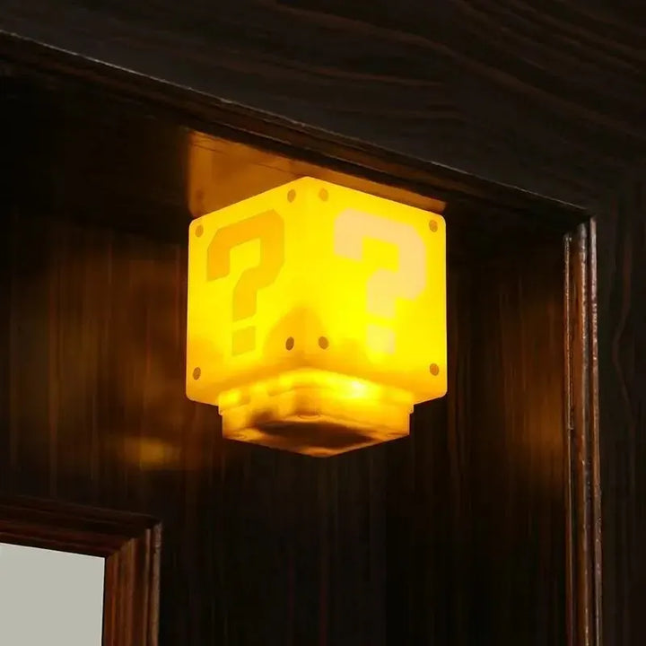 LED Pergunta Mark Brick Night Light com Música