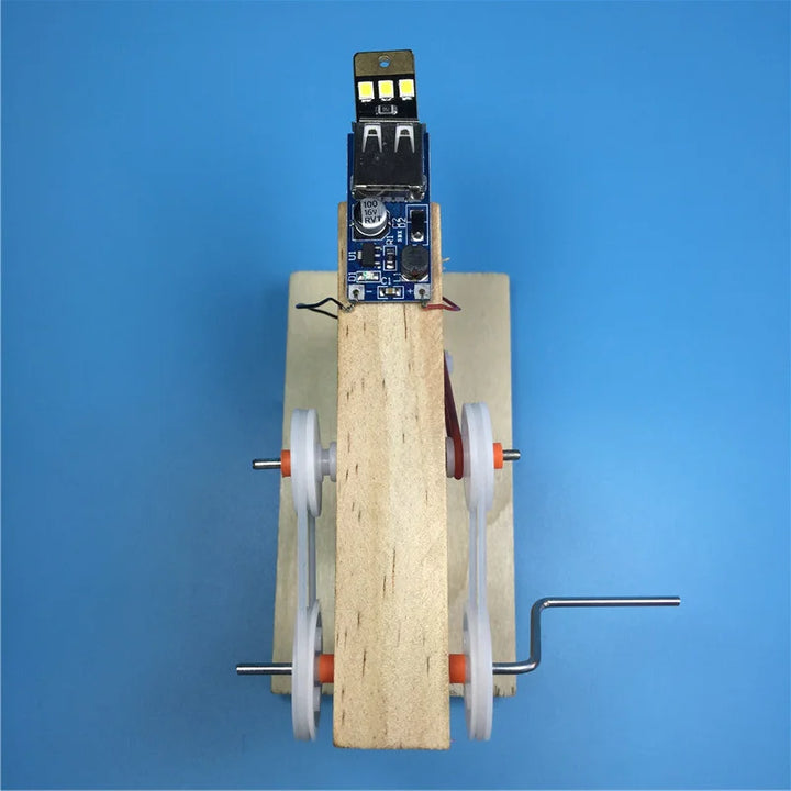 Diy Gerador de Mão Kit Educativo Ciência Para Crianças