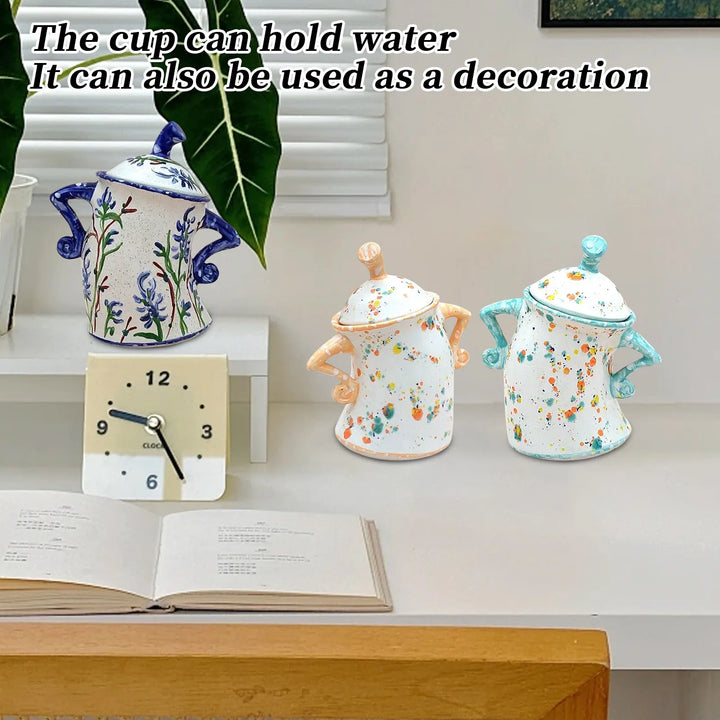 Recipiente Cerâmico Artesanal Elementos Chineses Exclusivos