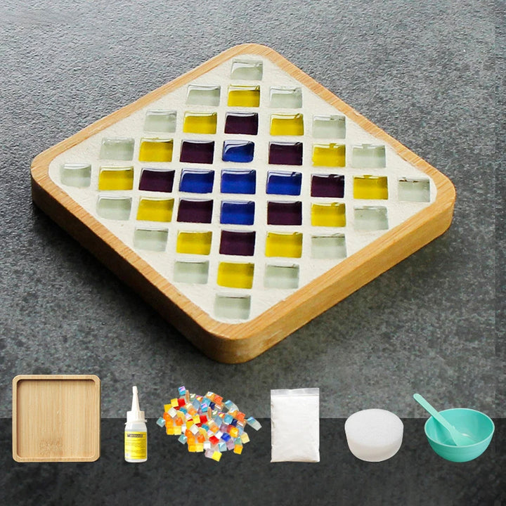 Tapete de Copos Mosaico Bambu Feito KittenBaby Infantil