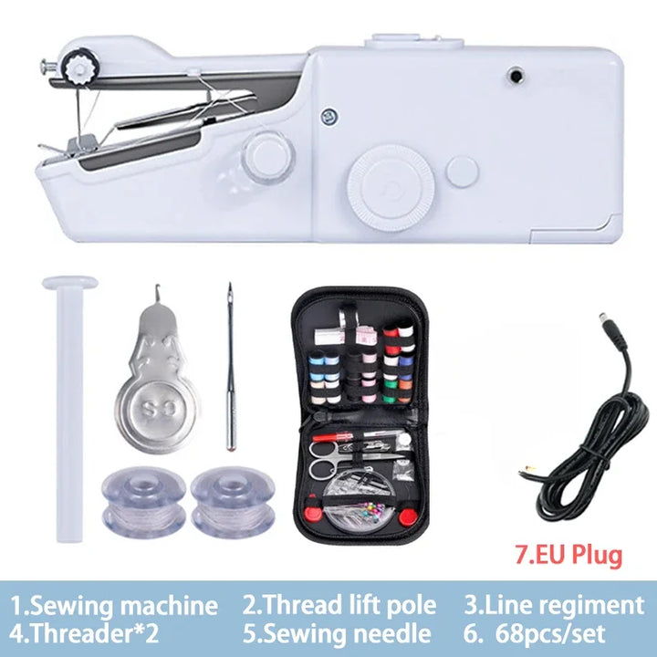 Mini Máquina de Costura Portátil Manual | Para Reparos Rápidos e DIY