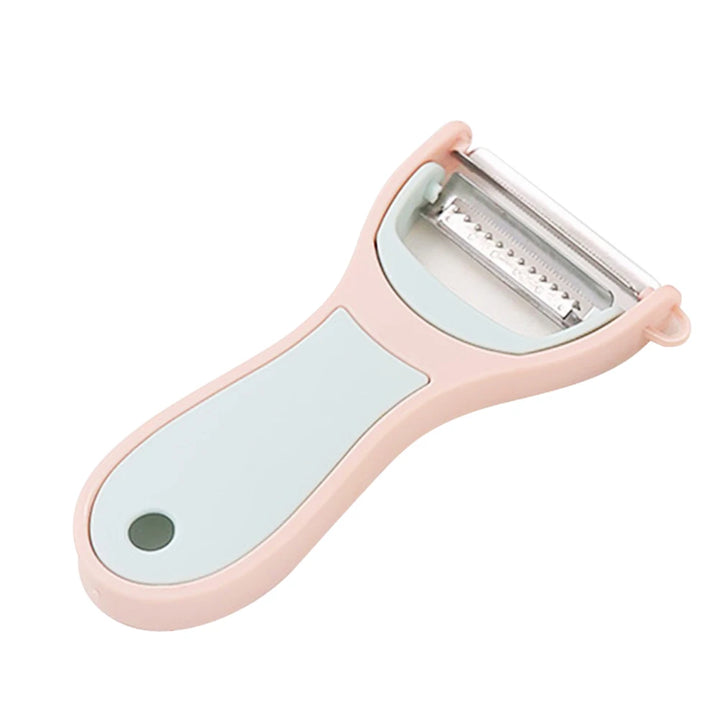 Descascador e ralador de vegetais portátil 2 em 1, multiuso para preparação de refeições veganas, ferramenta de cozinha dobrável com lâminas de aço inoxidável by Casa Perfeita