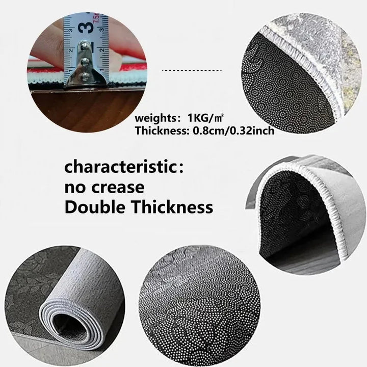 Tapete Veludo 3D Ilusão Óptica Capacho Porta Entrada