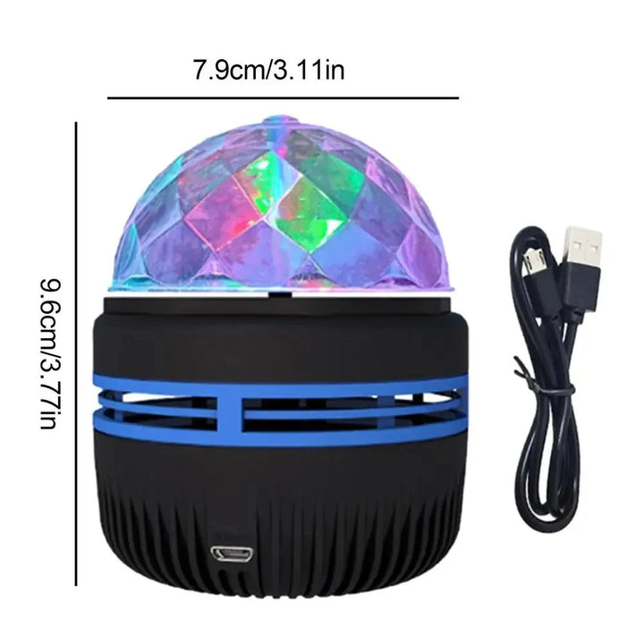 Céu estrelado galáxia lâmpada projetor led night light controle remoto som ativo 5v carregamento usb 7 modos para crianças quarto festa decoração