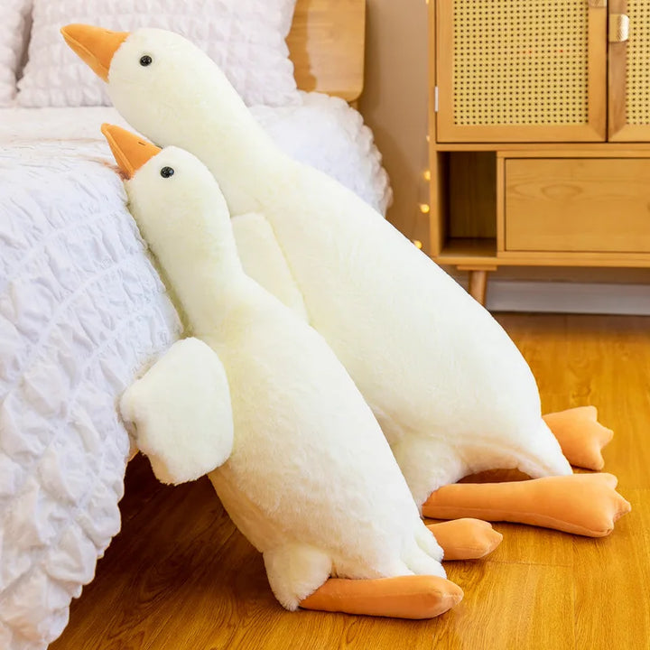 Ganso de Pelúcia Gigante 50/90/130CM | Travesseiro de Dormir, Almofada Sofá e Brinquedo Macio