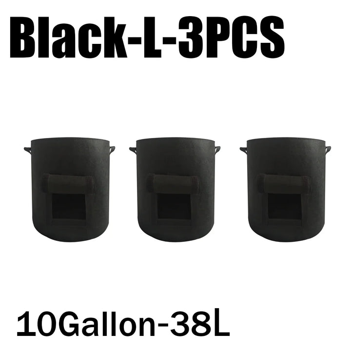 Planta de Feltro Crescer Sacos, Tecido não tecido, Garden Potato Pot, Estufa Vegetal Growing Bags, Hidratante, Ferramentas verticais, 3 estilos by Casa Perfeita