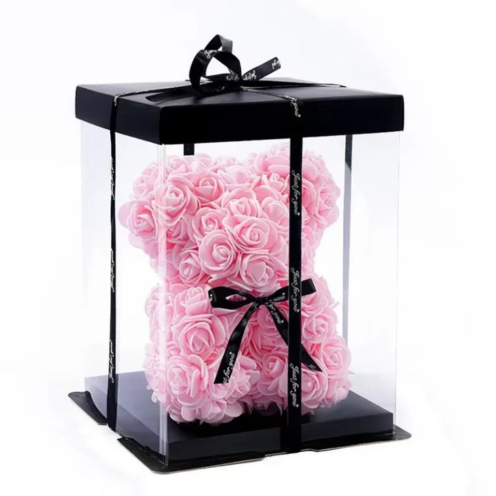 Urso Rosa Caixa Romântica Presente Dia Dos Namorados