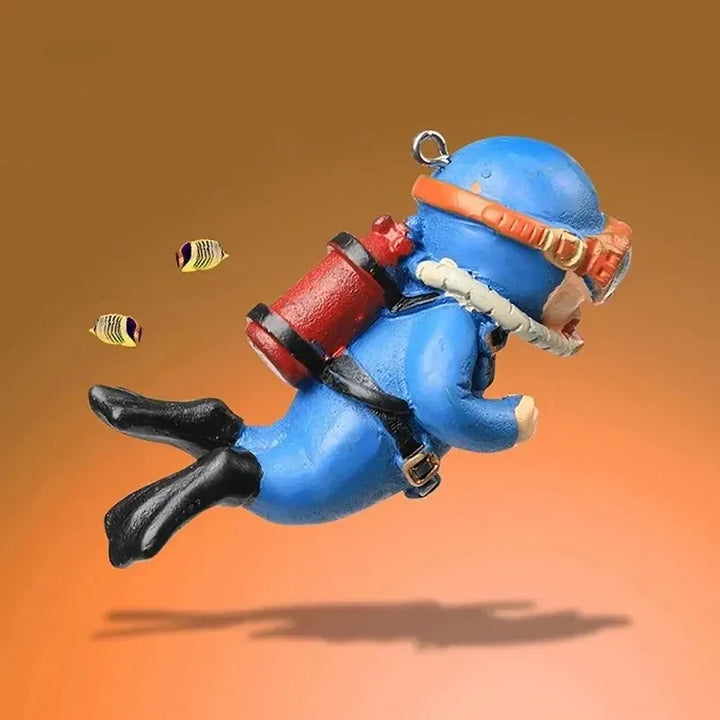 Enfeites De Aquário Mergulhador Paisagem Para Aquaristas
