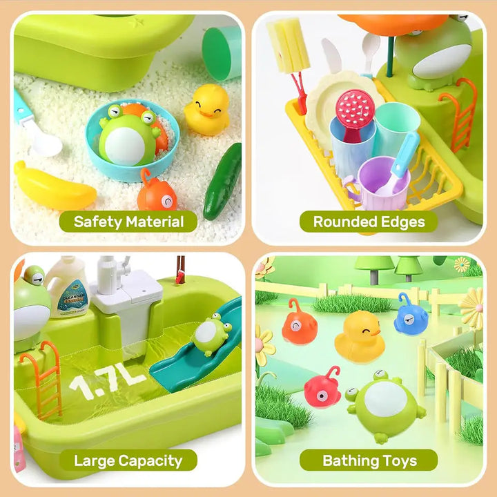 Máquina De Lavar Louça Infantil Elétrica Educativa Segura