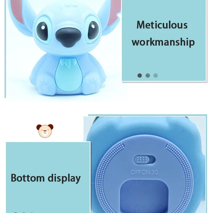 Stitch dos desenhos animados nightlight sensível ao toque carregamento usb bonito lâmpada de cabeceira para enviar amigos presentes de aniversário by Casa Perfeita