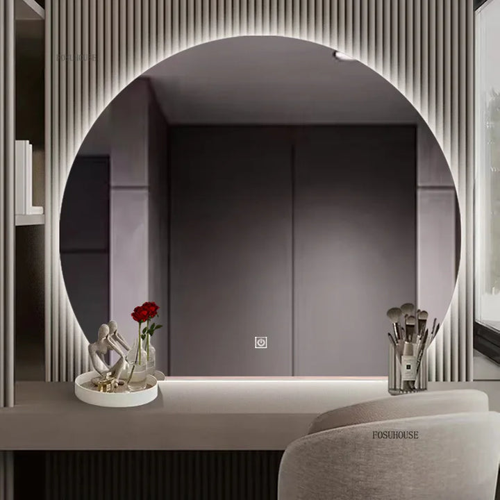 Nordic inteligente espelhos de banho bacia de lavagem de banheiro fixado na parede espelhos de banheiro anti-nevoeiro espelho de vestir hotel espelho decorativo by Casa Perfeita