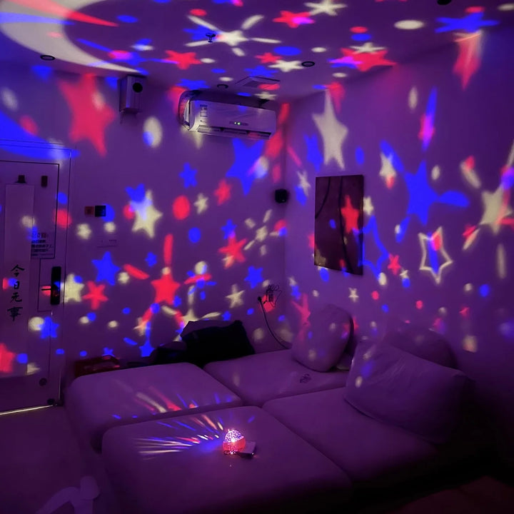 Luz noturna projetor usb candeeiros de mesa sala de jogos home theater teto decoração de casamento dia das bruxas gira automaticamente by Casa Perfeita