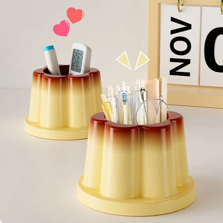 Suporte de Canetas Pudim Criativo Organiza Mesa Presente