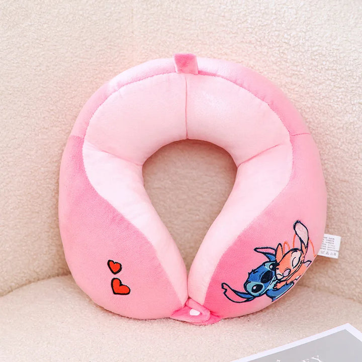 Travesseiro de Pescoço Lilo e Stitch Forma U Portátil Viagem