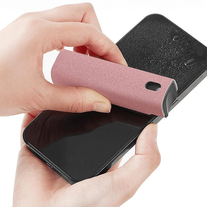 2 em 1 limpador de tela spray computador tela do telefone móvel removedor de poeira ferramenta pano microfibra para iphone ipad toalhetes de limpeza