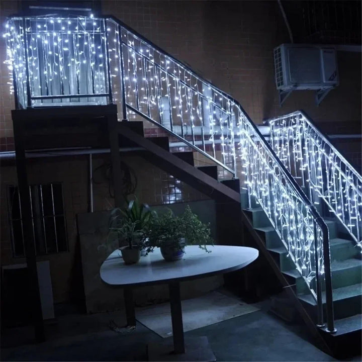 Guirlanda De Natal LED Exterior Para Jardim Ao Ar Livre