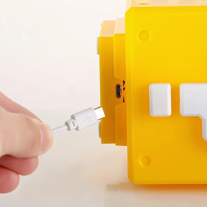 Led ponto de interrogação luz noturna com música anime periférico quarto das crianças lâmpada cabeceira usb recarregável presente by Casa Perfeita