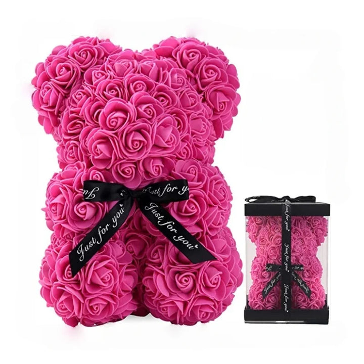 Urso Rosa Caixa Romântica Presente Dia Dos Namorados
