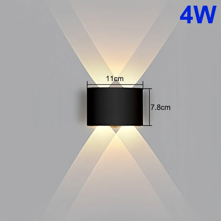 Luz de Parede LED Impermeável: Iluminação Moderna e Durável para Interiores e Exteriores
