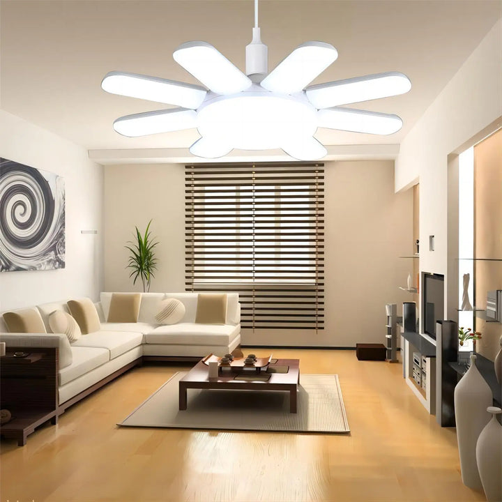 Lâmpada LED dobrável para teto doméstico, lâmpada de lâmina de ventilador, E27, CA 85-265V, CA 220V, CA 110V, 60 W, 80 W, 100 W, 150 W, 200W by Casa Perfeita