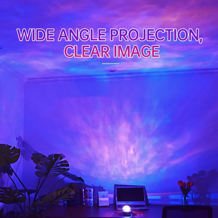 Céu estrelado galáxia lâmpada projetor led night light controle remoto som ativo 5v carregamento usb 7 modos para crianças quarto festa decoração