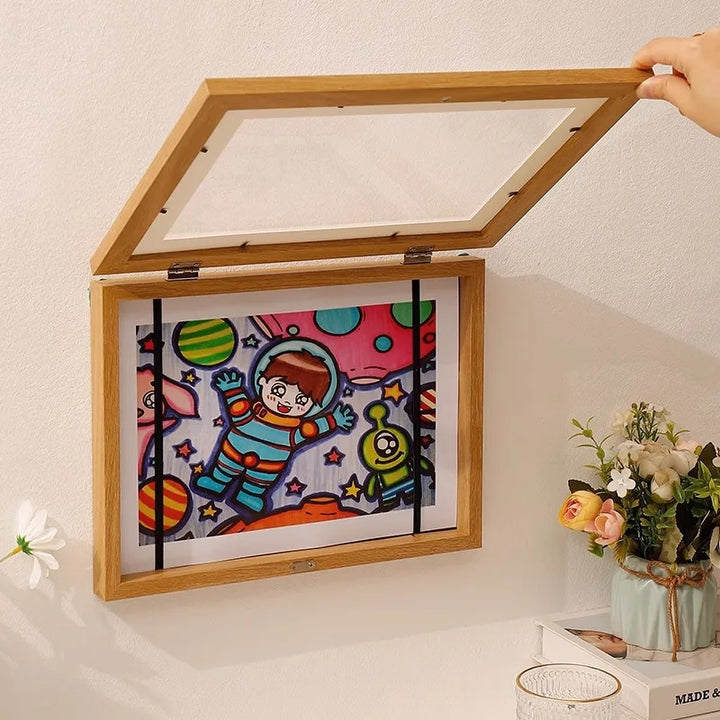 Moldura Magnética para Exibição de Fotos e Arte Infantil