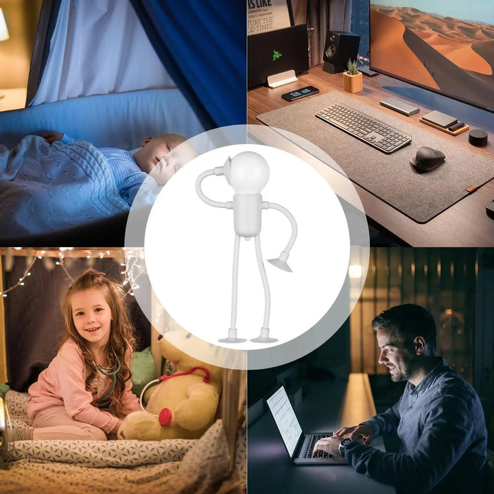 Luz noturna led divertida para crianças, lâmpada ambiente adequada para decoração de quarto de crianças para estudo, mesa e sala de estar by Casa Perfeita