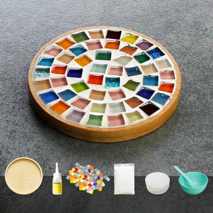 Tapete de Copos Mosaico Bambu Feito KittenBaby Infantil