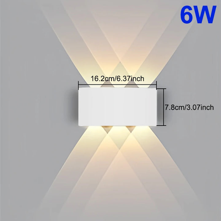 Luz de Parede LED Impermeável: Iluminação Moderna e Durável para Interiores e Exteriores