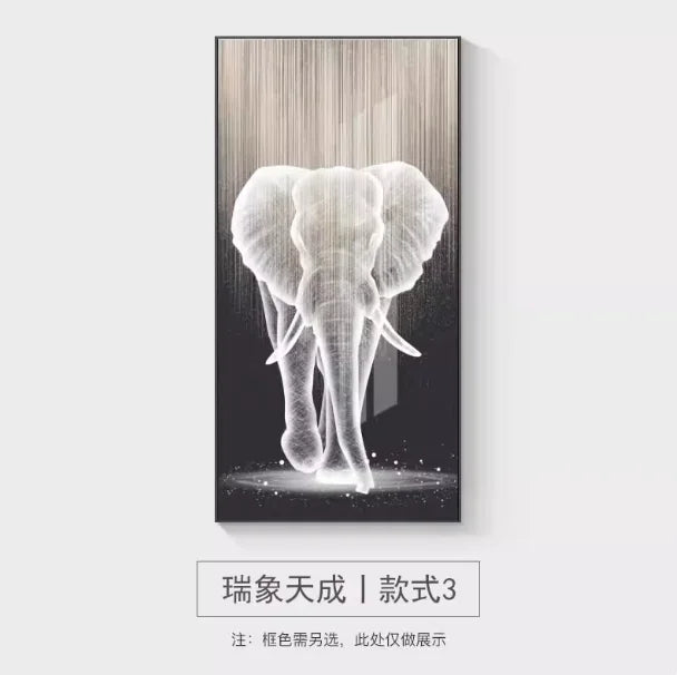 Pintura decorativa luxuosa do hall de entrada do elefante-lite, lâmpada de parede da sala de estar de estilo moderno, pintura de luz led de alta qualidade do corredor by Casa Perfeita