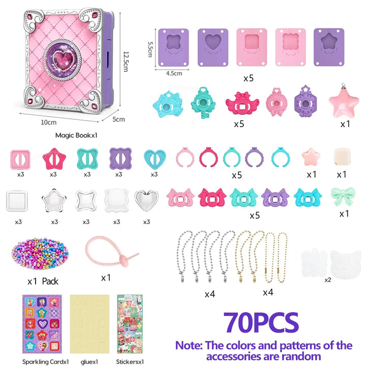 Kit Joias Mágicas 3D DIY Anéis Chaveiro Criativo Para Todos