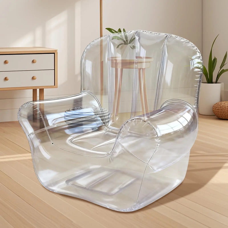 Assento De Sofá Inflável Transparente De PVC Para Adultos