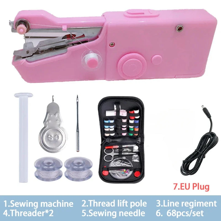 Mini Máquina de Costura Portátil Manual | Para Reparos Rápidos e DIY