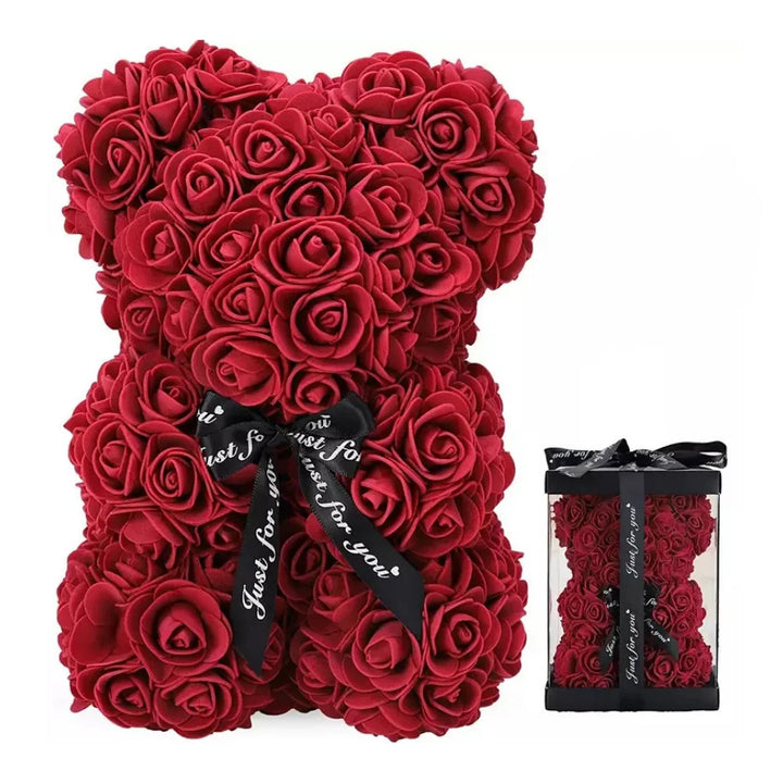 Urso Rosa Caixa Romântica Presente Dia Dos Namorados